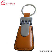 Cheap Print Logo Leather Keychain with Metal (LM1519)